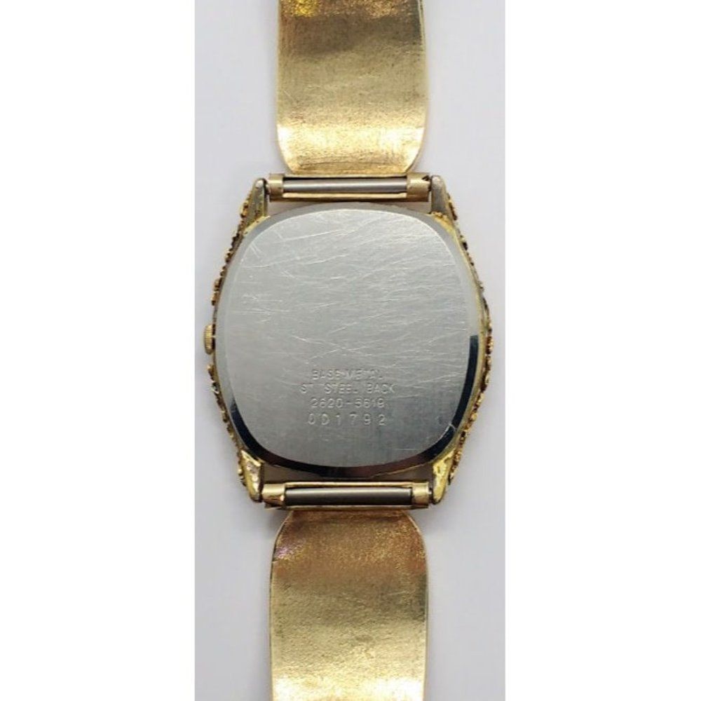 Vintage 1980 Men's Seiko Quartz Gold Nugget Embelished Men's Watch 1980's Retro - Picture 7 of 9